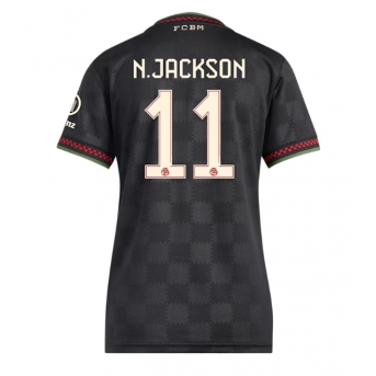 Billige Fotballdrakt Bayern Munich Nicolas Jackson #11 Replika Tredjedrakt Dame 2025-26 Kortermet
